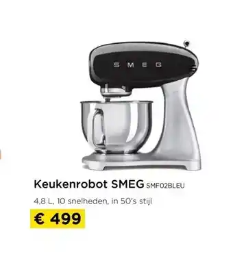 Molecule Keukenrobot smeg smf02bleu aanbieding