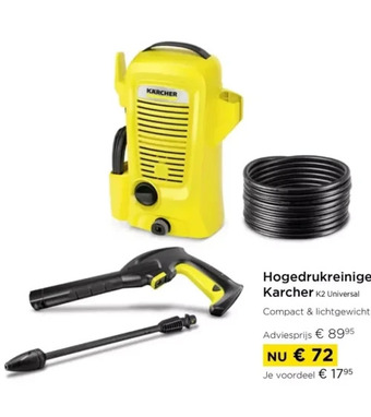 Molecule Hogedrukreiniger karcher k2 universal aanbieding