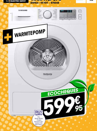 Electro Depot Droogkast met warmtepomp aanbieding