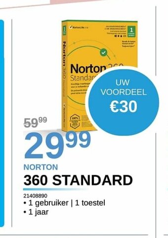 AUVA Norton 360 Standard 21408890 aanbieding