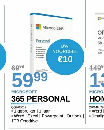 AUVA Microsoft 365 Personal QQ2-00012 aanbieding