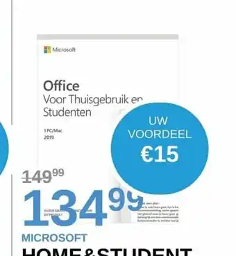 AUVA Microsoft Home&Student 270048_79G-05018 UW Voordeel aanbieding