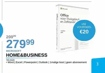 AUVA Microsoft Home&Business TSD-03183 aanbieding