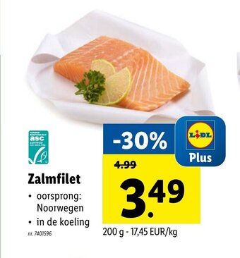 Lidl Zalmfilet aanbieding