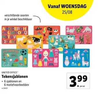 Lidl United Office Tekensjablonen aanbieding
