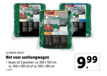 Lidl Ultimate Speed Net voor aanhangwagen aanbieding