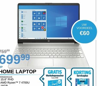 AUVA HP Home Laptop 2X5N1EA#UUG UW Voordeel aanbieding