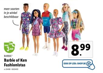 Lidl Barbie of Ken Fashionistas aanbieding