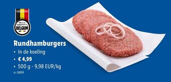 Lidl Rundhamburgers aanbieding
