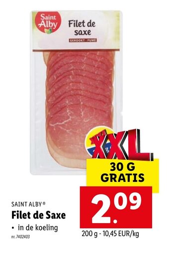Lidl Saint Alby Filet de Saxe aanbieding