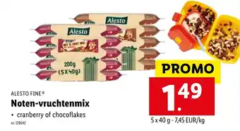 Lidl Alesto Fine Noten-vruchtenmix aanbieding