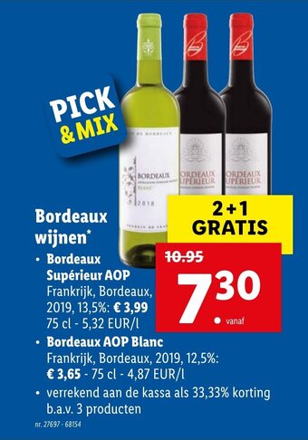 Lidl Bordeaux wijnen aanbieding
