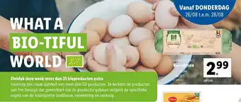 Lidl Ferme Flement Bio-eieren aanbieding