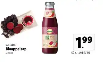 Lidl Solevita Bioappelsap aanbieding