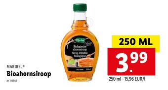 Lidl Maribel Bioahornsiroop 250ml aanbieding