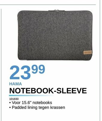 AUVA Hama Notebook-Sleeve 101830 aanbieding