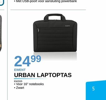 AUVA Ewent Urban Laptoptas EW2525 aanbieding