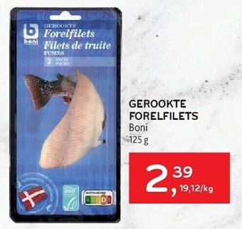 Alvo Gerookte forelfilets boni 125 g aanbieding