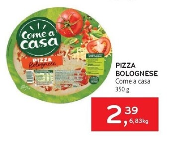 Alvo Pizza bolognese aanbieding