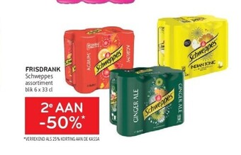 Frisdrank schweppes assortiment blik 6 x 33 cl