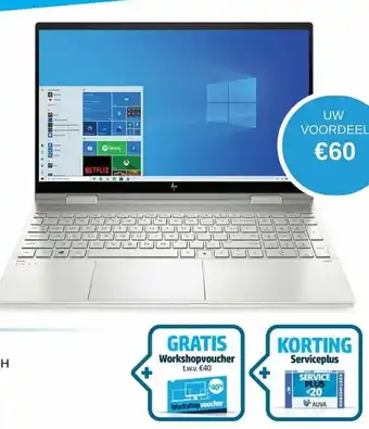 AUVA Envy X360 2Q0Z0EA#UUG Gratis Workshopvoucher aanbieding