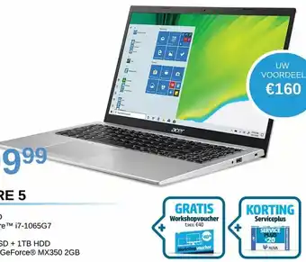 Acer Aspire 5 NX.HZFEH.006 Gratis Workshopvoucher