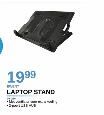 AUVA Ewent Laptop Stand EW1258 aanbieding