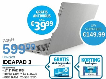 AUVA Lenovo Ideapad 3 82H9009WMB aanbieding