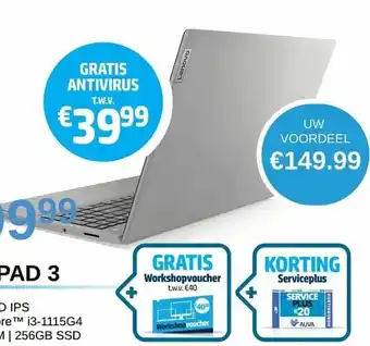 AUVA Lenovo Ideapad 3 82H9009WMB Uw Voordeel aanbieding