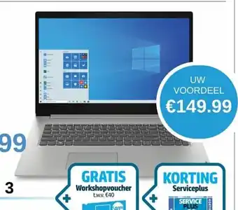 AUVA Lenovo Ideapad 3 81WF004PMB Uw Voordeel aanbieding