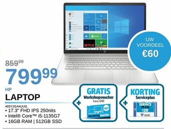 AUVA Hp Laptop 465Y2EA#UUG aanbieding