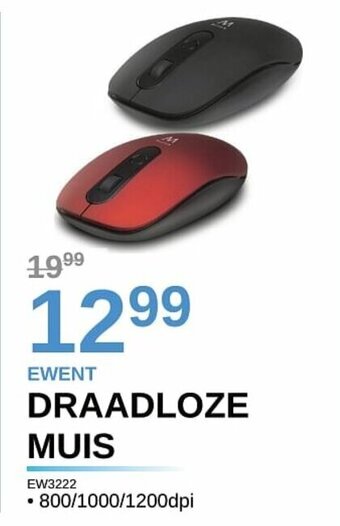 AUVA Ewent Draadloze Muis EW3222 aanbieding