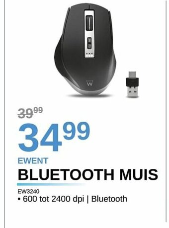 AUVA Ewent Bluetooth Muis EW3240 aanbieding