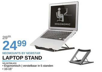 AUVA Neomounts By Newstar Laptop Stand NSLS075BLACK aanbieding