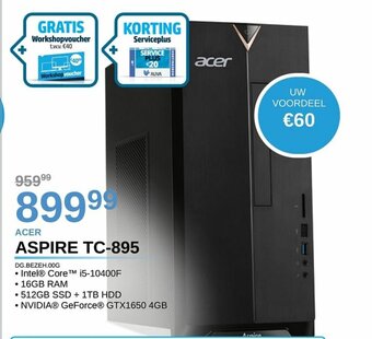 AUVA Acer Aspire TC-895 DG.BEZEH.00G aanbieding