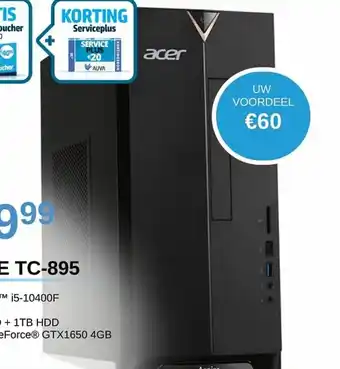 AUVA Acer Aspire TC-895 DG.BEZEH.00G Uw Voordeel aanbieding