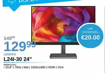 AUVA Lenovo L241-30 24" 66BDKAC2EU aanbieding