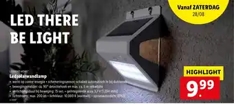 Lidl Livarno Home Ledsolarwandlamp aanbieding