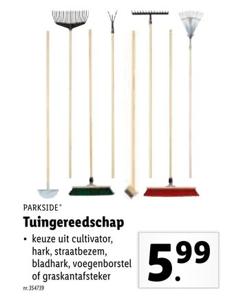 Lidl Parkside Tuingereedschap aanbieding