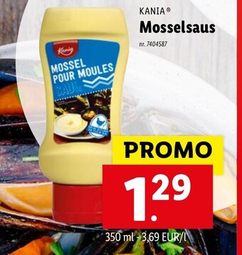 Lidl Kania Mosselsaus aanbieding