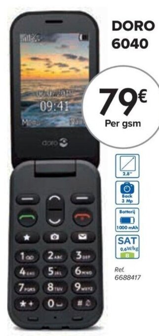 Carrefour DORO 6040 aanbieding