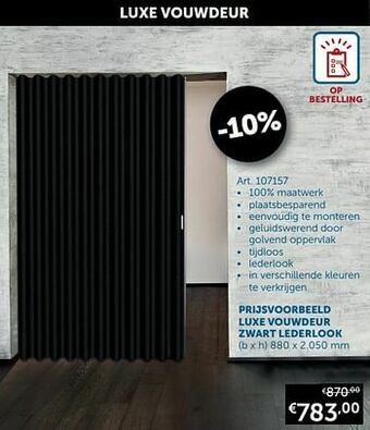 Zelfbouwmarkt Luxe vouwdeur aanbieding