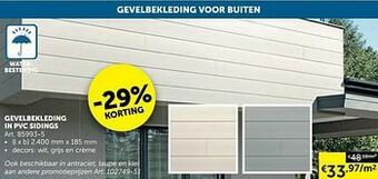 Gevelbekleding in pvc sidings