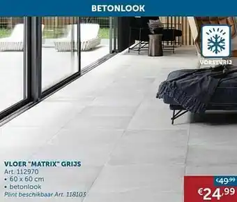 Zelfbouwmarkt Vloer matrix grijs aanbieding