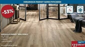 Zelfbouwmarkt Keramisch parket real roble aanbieding