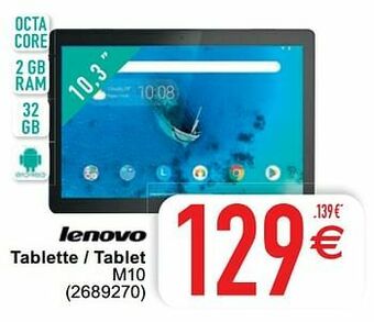 Cora Lenovo tablette - tablet m10 aanbieding