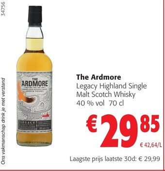 The Ardmore Legacy Highland Single Malt Scotch Whisky 40 % vol 70 cl