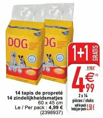 Cora 14 tapis de propreté 14 zindelijkheidsmatjes aanbieding