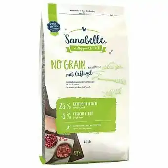 Zooplus 2x10kg No Grain Sanabelle Kattenvoer aanbieding