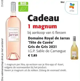Colruyt Domaine Royal de Jarras 'Tête de Cuvée' Gris de Gris 2021 I.G.P. Sable de Camargue aanbieding